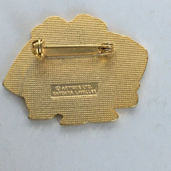 Artique Ltd Barbara Lavallee Enamel Pin Brooch Cloisonne Inuit Women Friendship - Picture 6 of 7